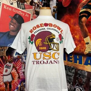 Vintage USC Trojans 1988 Rose Bowl College Football T Shirt Sz Medium